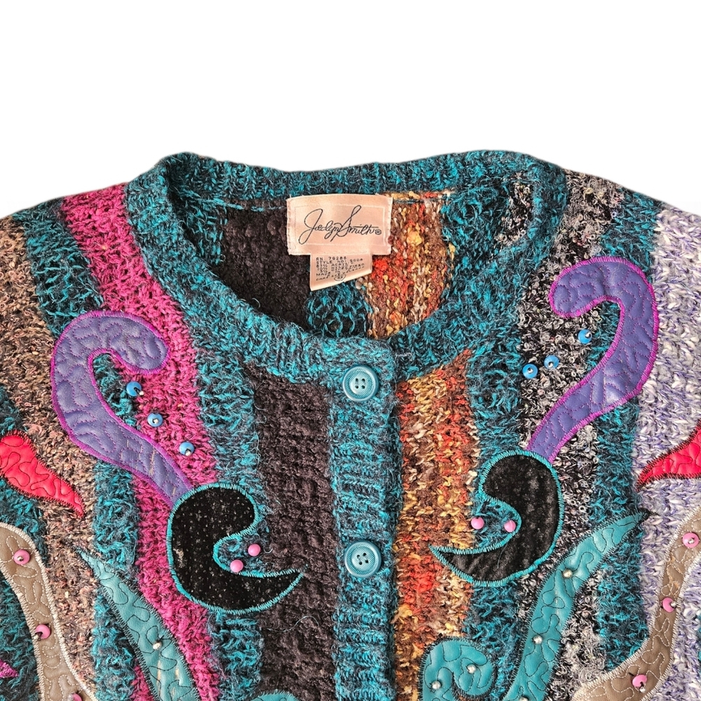 Vintage 80's Cardigan - Picture 2 of 8
